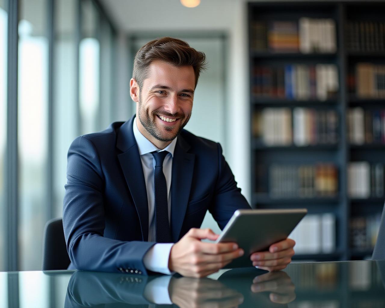Professional legal consultation in a modern corporate office setting